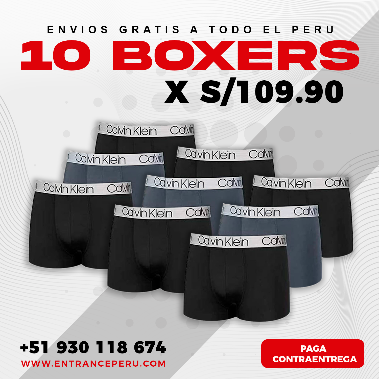 10 Boxers + Regalo